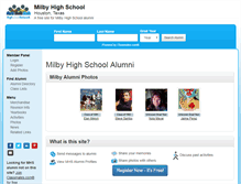 Tablet Screenshot of milbyhighschool.net
